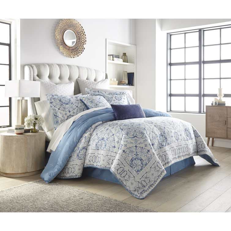 Kathy Ireland Home 100 Cotton Sateen Comforter Set & Reviews Wayfair